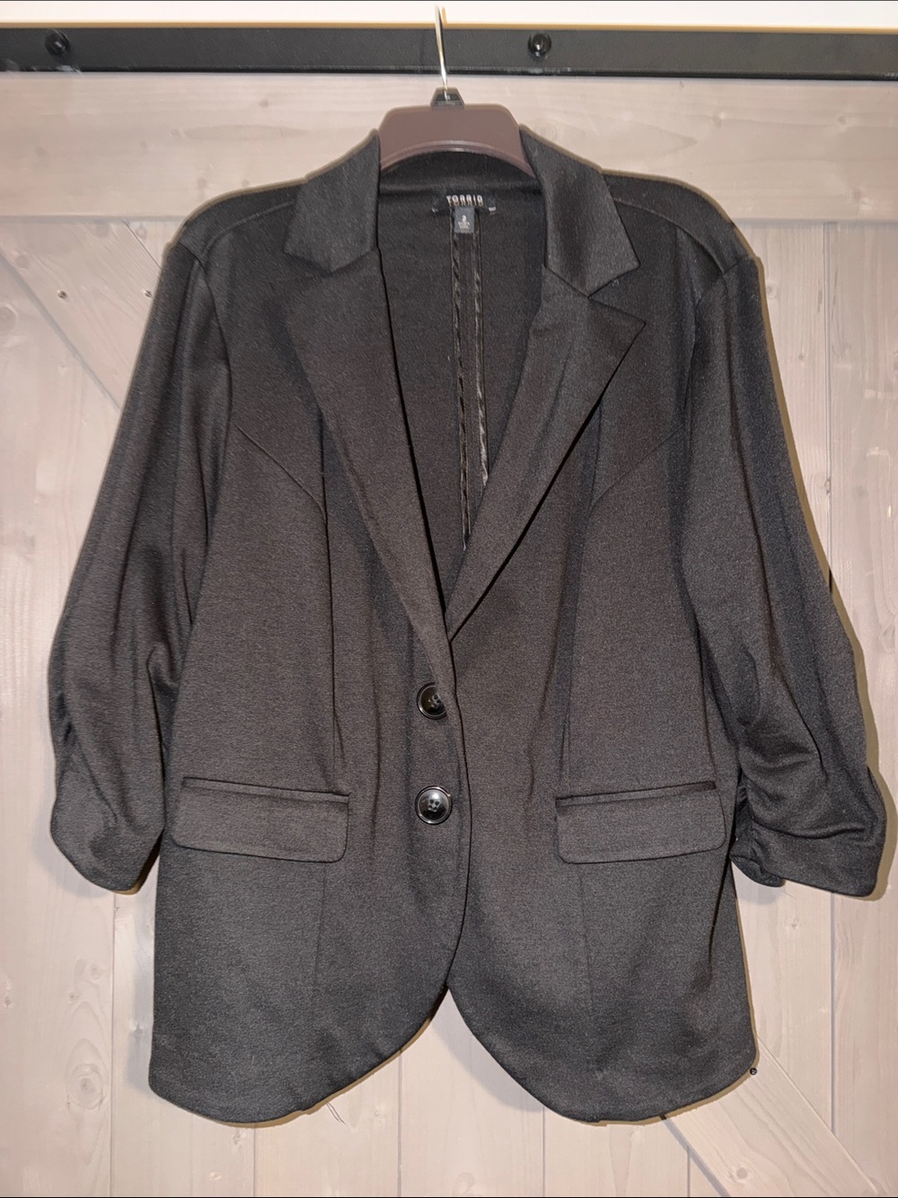 torrid Black Women's Relaxed Blazer Jacket